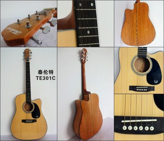 初音乐器吉他批发 41寸民谣吉他 克瑞玛k400c 云杉沙比利